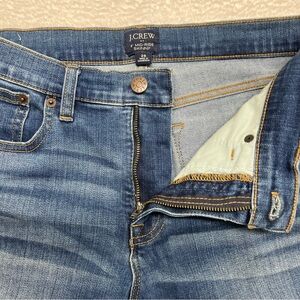 J.Crew Women’s Jeans 8” Mid-Rise Skinny Medium Fade Wash  Stretch Denim  Sz 28